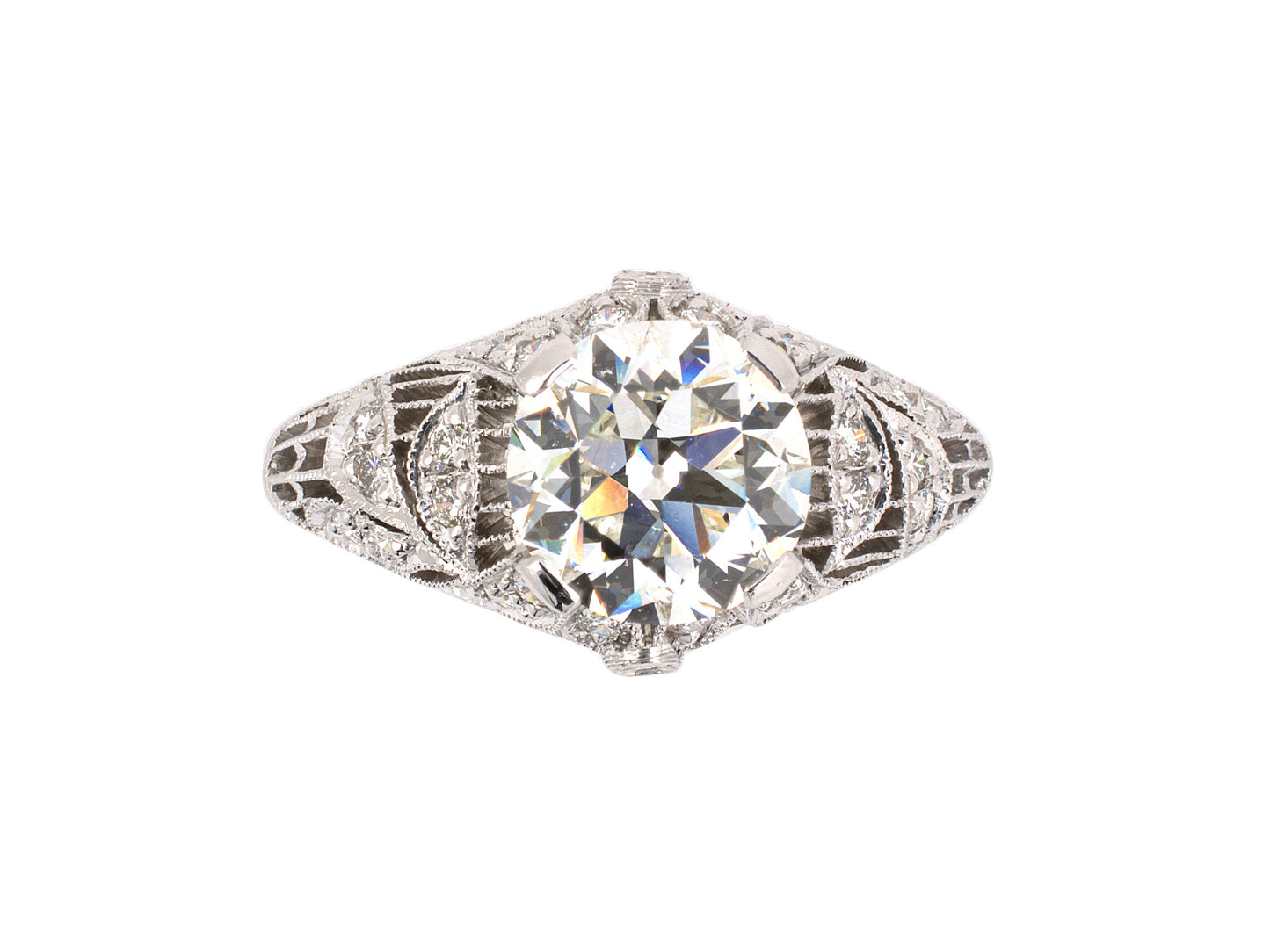 97669 - SOLD - Shreve Crump & Low Platinum GIA Diamond Engagement Ring