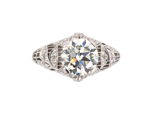 97669 - SOLD - Shreve Crump & Low Platinum GIA Diamond Engagement Ring