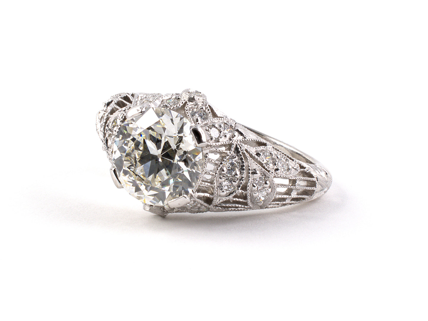 97669 - SOLD - Shreve Crump & Low Platinum GIA Diamond Engagement Ring