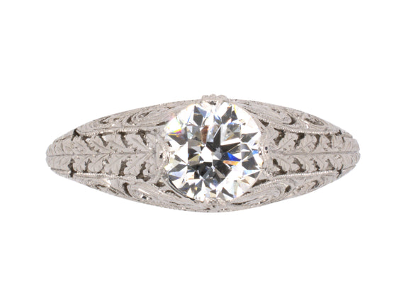 97749 - Art Deco Platinum Diamond Engagement Ring