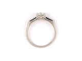 97795 - Circa 1950 Platinum Diamond Engagement Ring