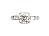 97801 - Circa 1950s Platinum Diamond Engagement Ring