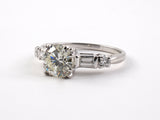 97801 - Circa 1950s Platinum Diamond Engagement Ring