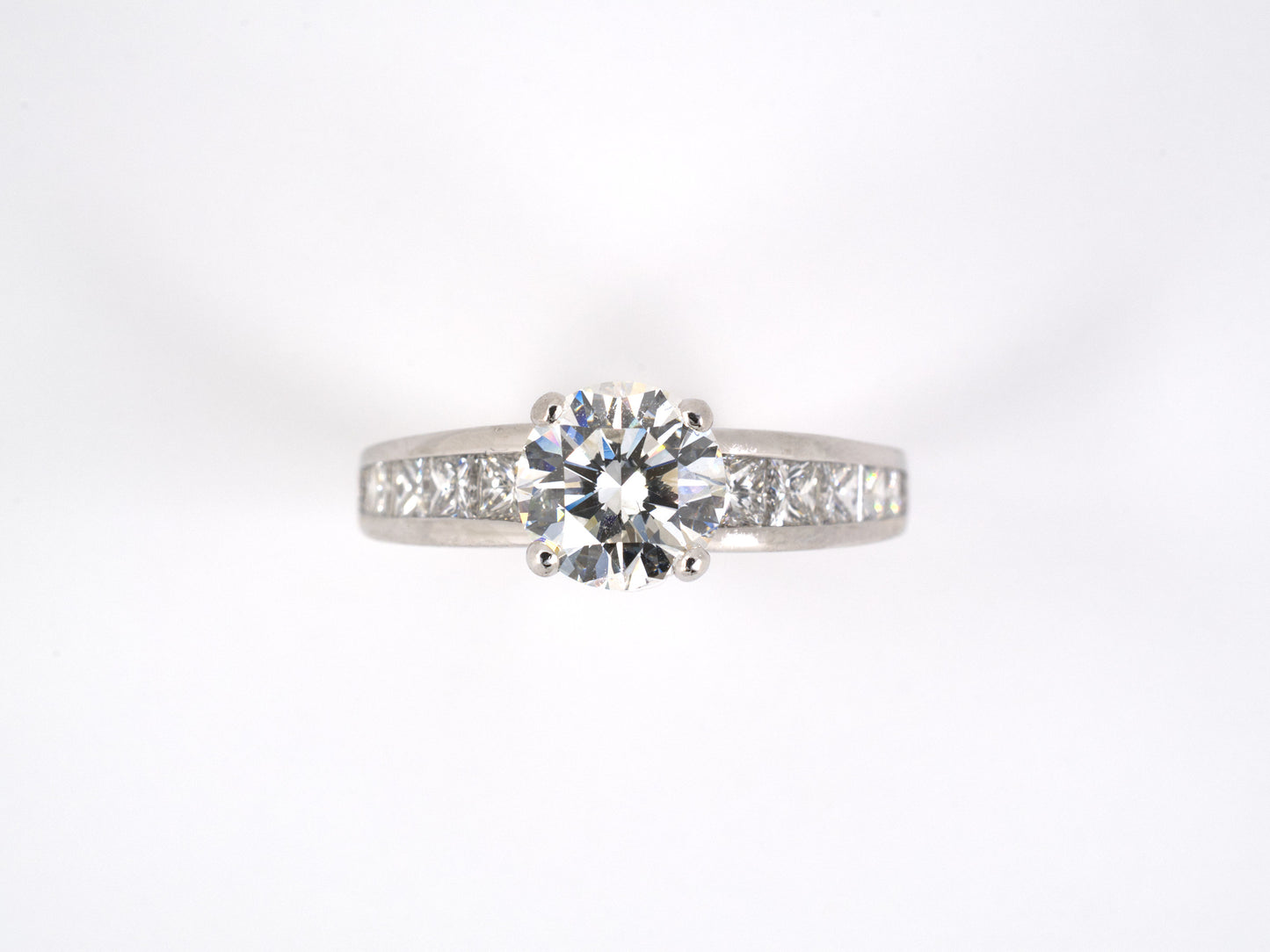 97838 - Platinum GIA Diamond Engagement Ring