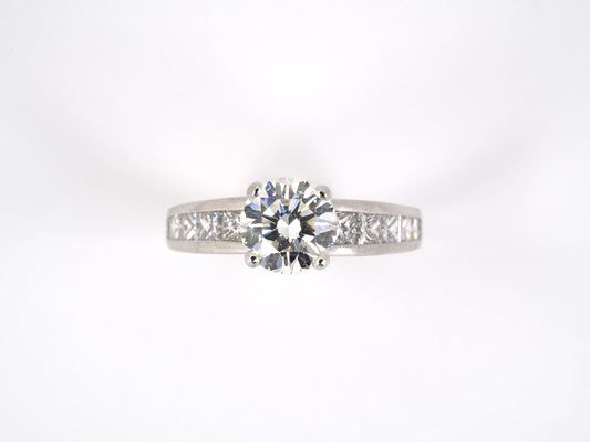 97838 - Platinum GIA Diamond Engagement Ring