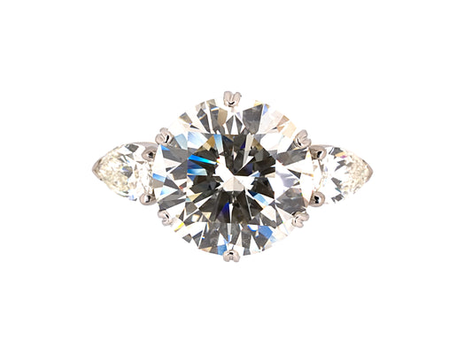 97853 - Platinum Gold GIA Diamond Engagement Ring