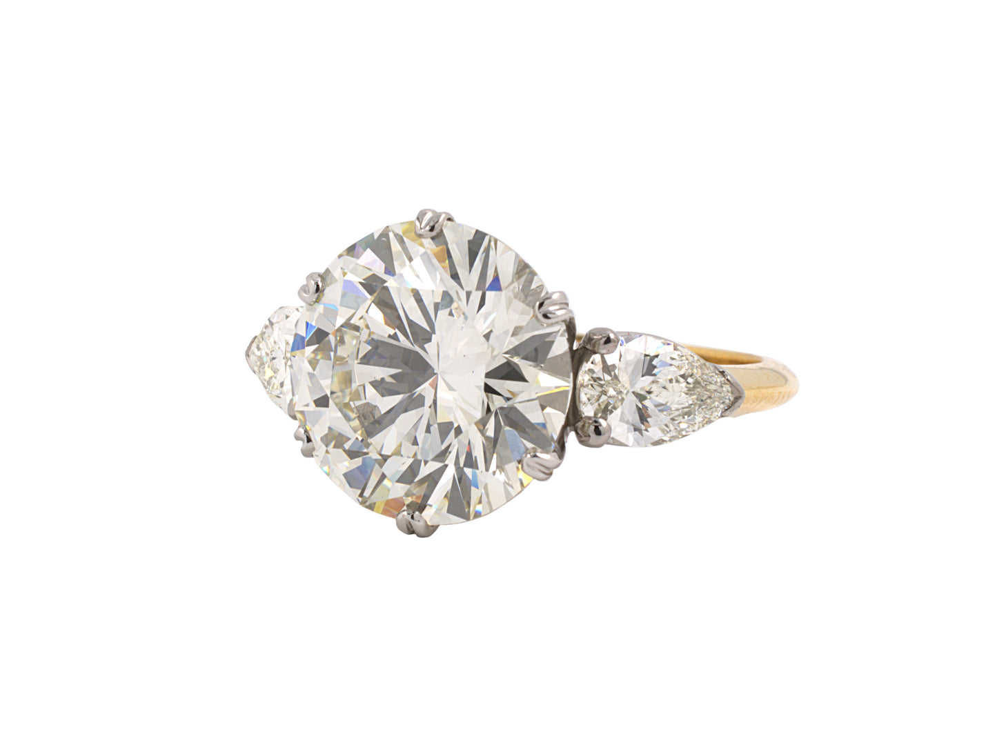 97853 - Platinum Gold GIA Diamond Engagement Ring