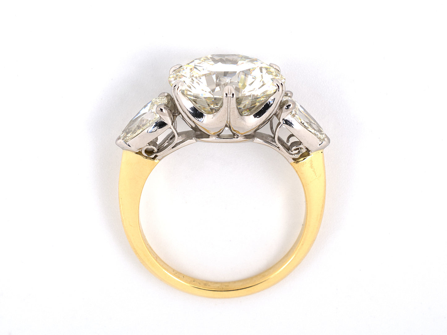 97853 - Platinum Gold GIA Diamond Engagement Ring