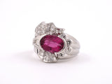 99521 - Platinum Tourmaline Diamond Cocktail Ring